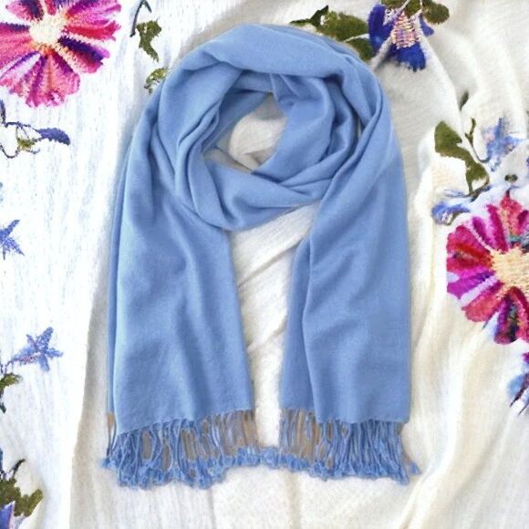Light Blue Pashmina - Picture 1 of 6